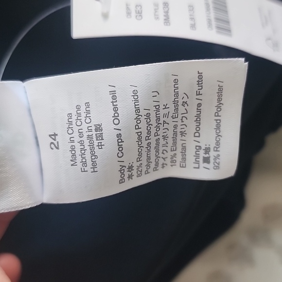 NWT Draped Blouson O Piece swimsuit in Navy size 24 - Picture 5 of 5